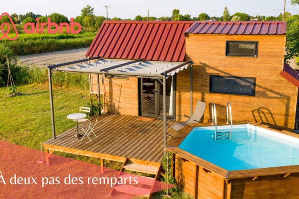 Myinsolite - Tiny-House, Jacuzzi, Brasero, Piscine Aigues-Mortes Exteriér fotografie
