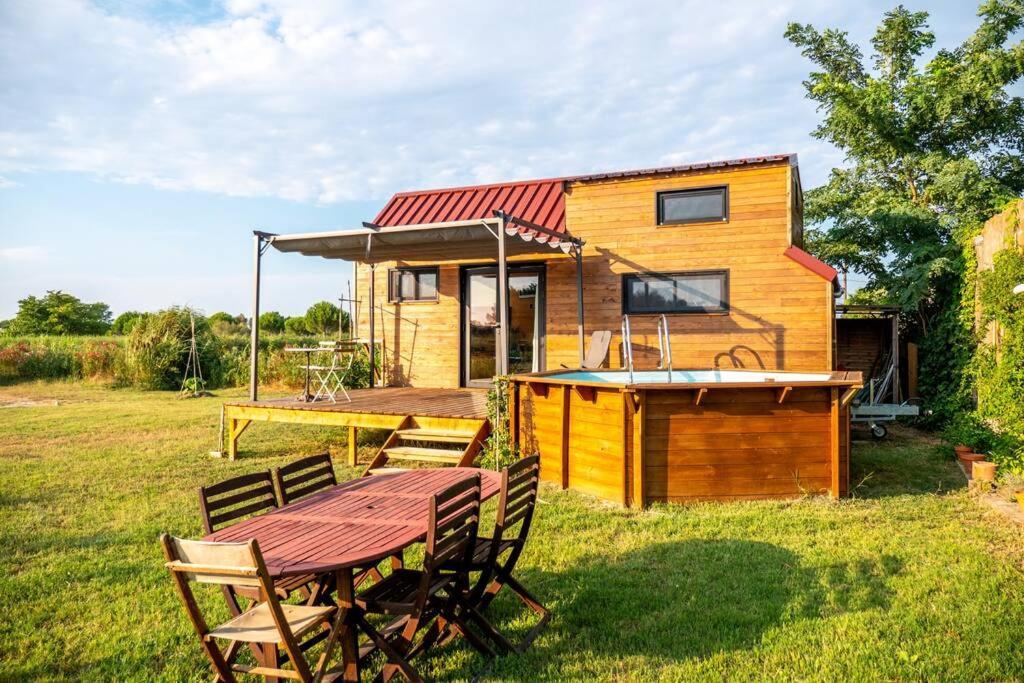 Myinsolite - Tiny-House, Jacuzzi, Brasero, Piscine Aigues-Mortes Exteriér fotografie