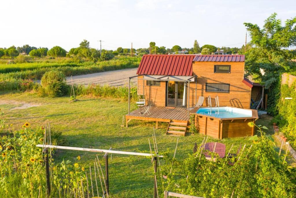 Myinsolite - Tiny-House, Jacuzzi, Brasero, Piscine Aigues-Mortes Exteriér fotografie