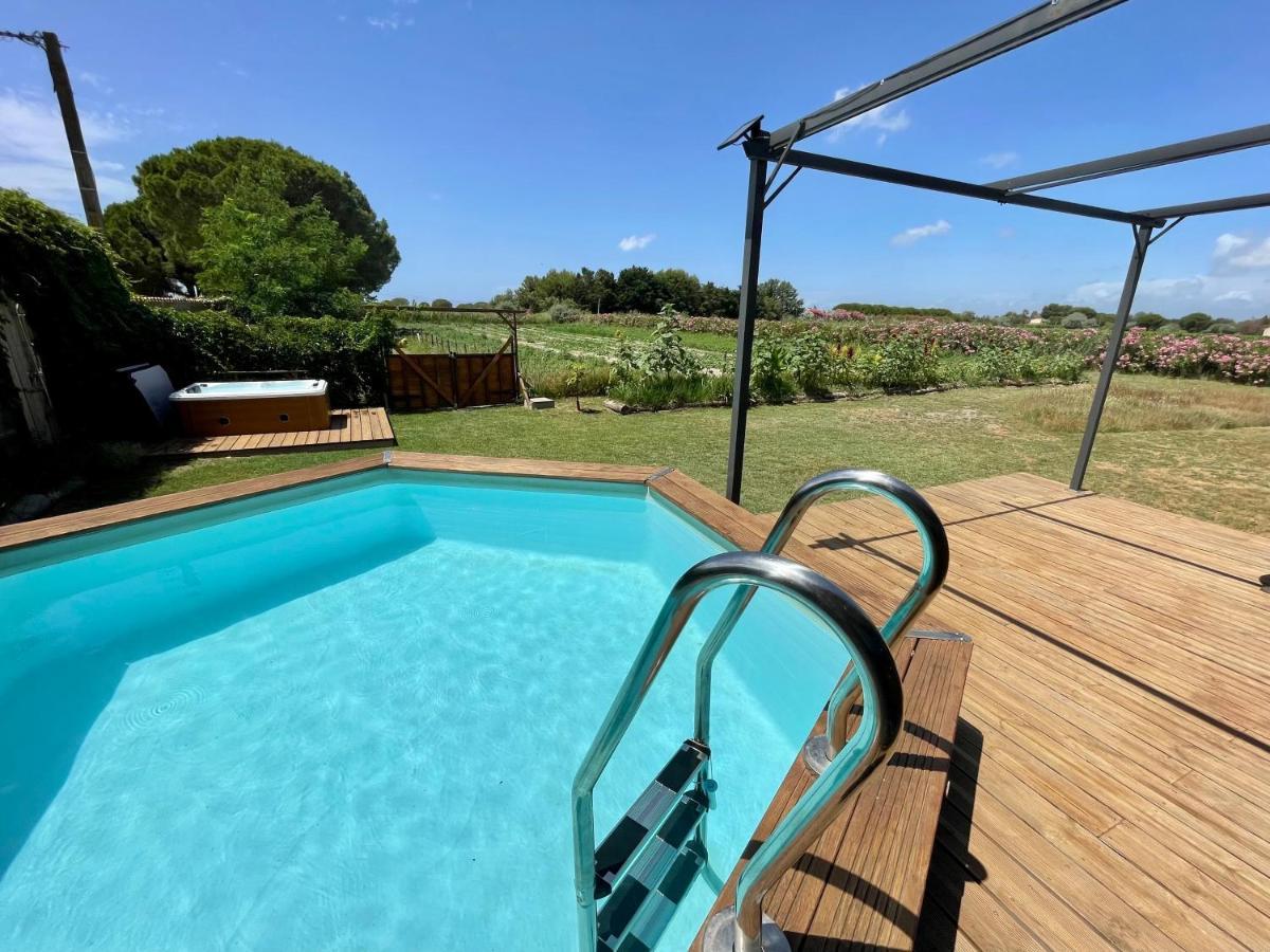 Myinsolite - Tiny-House, Jacuzzi, Brasero, Piscine Aigues-Mortes Exteriér fotografie